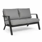 Sallon i jashtëm në alumin me jastëkë të mbuluar me pëlhurë - Armonia Viadurini