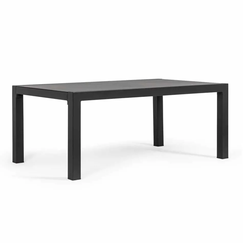 Sallon i jashtëm në alumin me jastëkë të mbuluar me pëlhurë - Armonia Viadurini