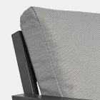 Sallon i jashtëm në alumin me jastëkë të mbuluar me pëlhurë - Armonia Viadurini