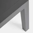 Sallon i jashtëm në alumin me jastëkë të mbuluar me pëlhurë - Armonia Viadurini