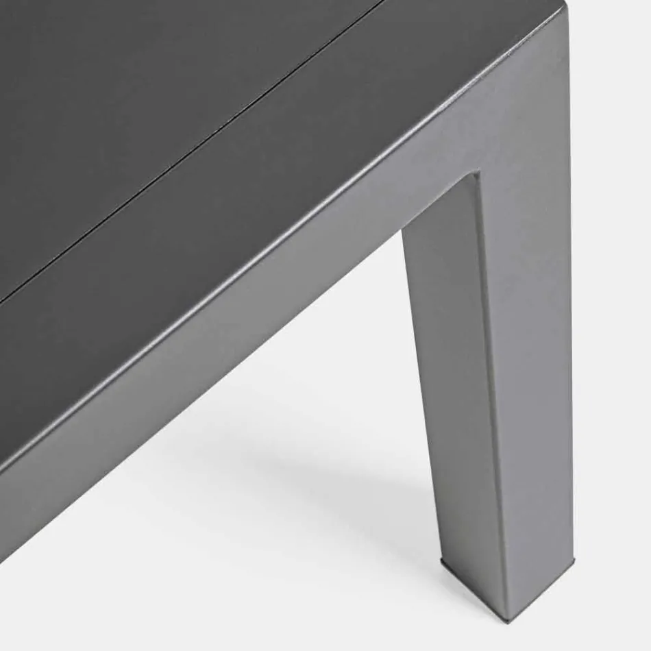 Sallon i jashtëm në alumin me jastëkë të mbuluar me pëlhurë - Armonia Viadurini