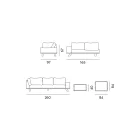 Sallon në natyrë në alumin të zi me Tavolinë kafeje qeramike - Ghislain Viadurini