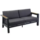 Sallë pritjeje në natyrë e bërë nga alumini me detaje tik braziliane - Ditari Viadurini