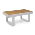 Sallon i jashtëm i bërë nga alumini dhe mbajtëset e krahëve polidrurë - City Viadurini