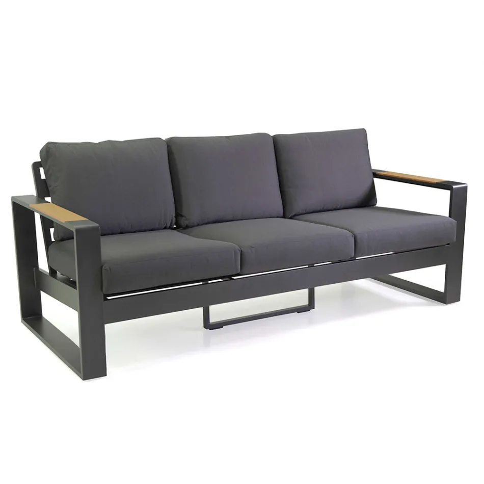 Sallon i jashtëm i bërë nga alumini dhe mbajtëset e krahëve polidrurë - City Viadurini