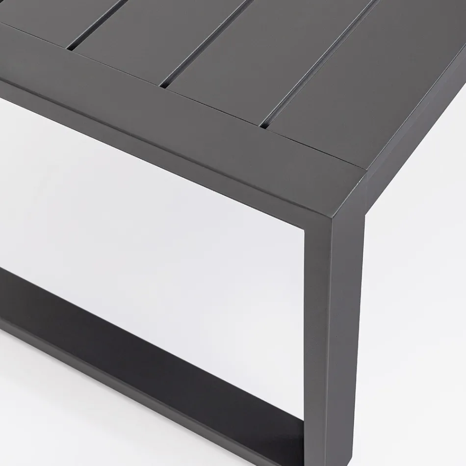 Kopsht sallon me 1 divan, 2 kolltuqe dhe 1 tavoline kafeje - Plan Viadurini