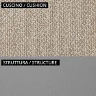 Sallon kopshti me 1 divan dhe 2 kolltuqe Made in Italy - Planter Viadurini