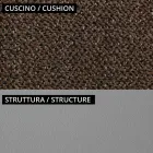 Sallon kopshti me 1 divan dhe 2 kolltuqe Made in Italy - Planter Viadurini