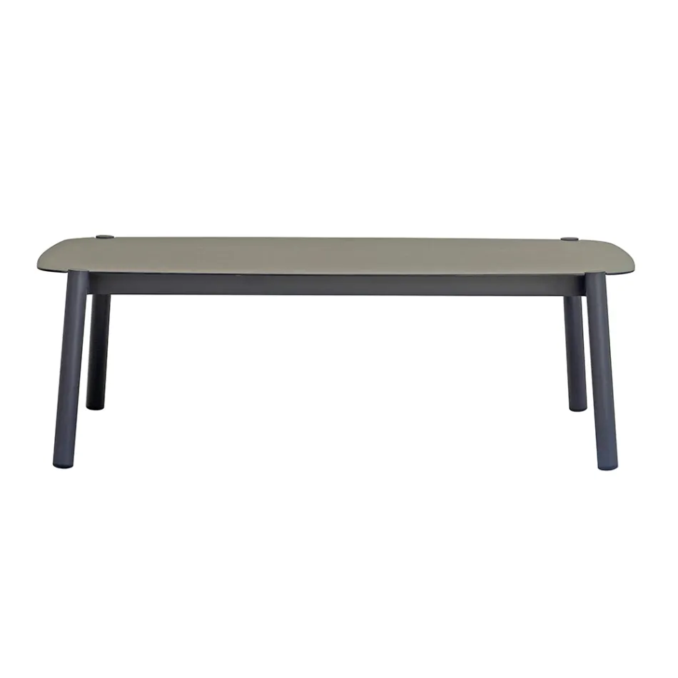 Kopsht Kopshti me 2 kolltuqe, 1 divan dhe 1 tavoline alumini - Minni Viadurini