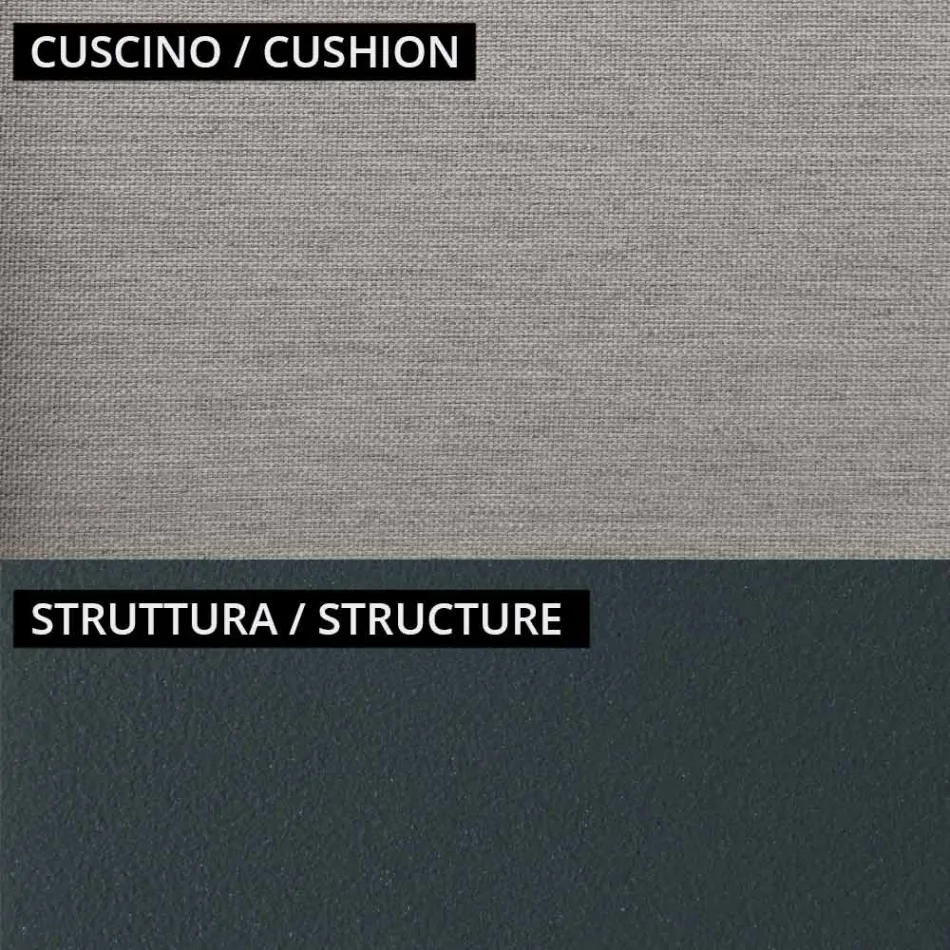 Sallon kopshti me 2 kolltuqe dhe 1 divan 2-vendesh Made in Italy - Fontana Viadurini