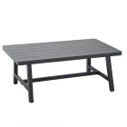 Kopsht Kopshti me Divan dhe Tavolinë Kafe prej Alumini - Etiketë Viadurini