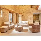 Abaca Garden Lounge e kompletuar me jastëkë - Raziel Viadurini