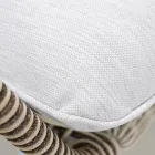 Kopsht sallon në Alumin dhe Litar Weaving - Alcor Viadurini