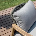 Set Kopshti prej Druri Akacie Rosira me Litar dhe Jastëkë Gri Viadurini