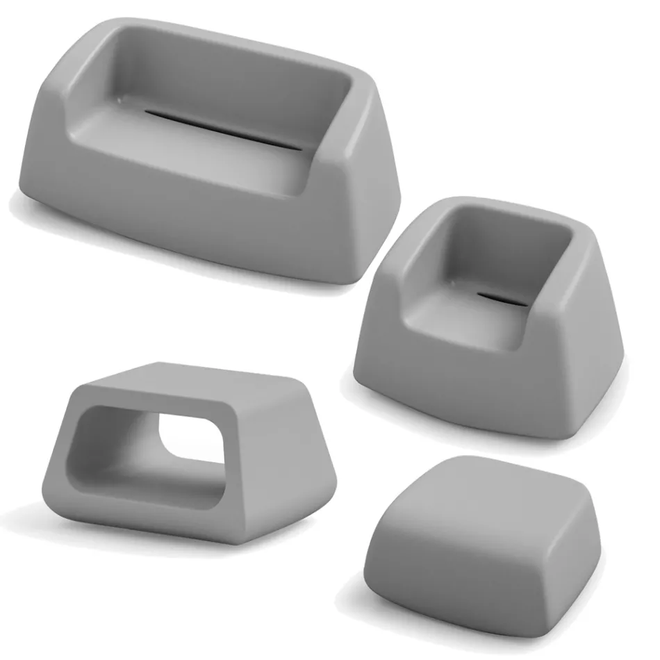 Kopshti i Kopshtit në Polietileni me Ngjyrë Prodhuar në Itali 4 Copë - Pennini Viadurini