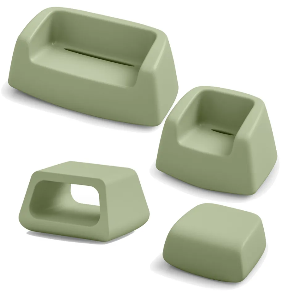 Kopshti i Kopshtit në Polietileni me Ngjyrë Prodhuar në Itali 4 Copë - Pennini Viadurini