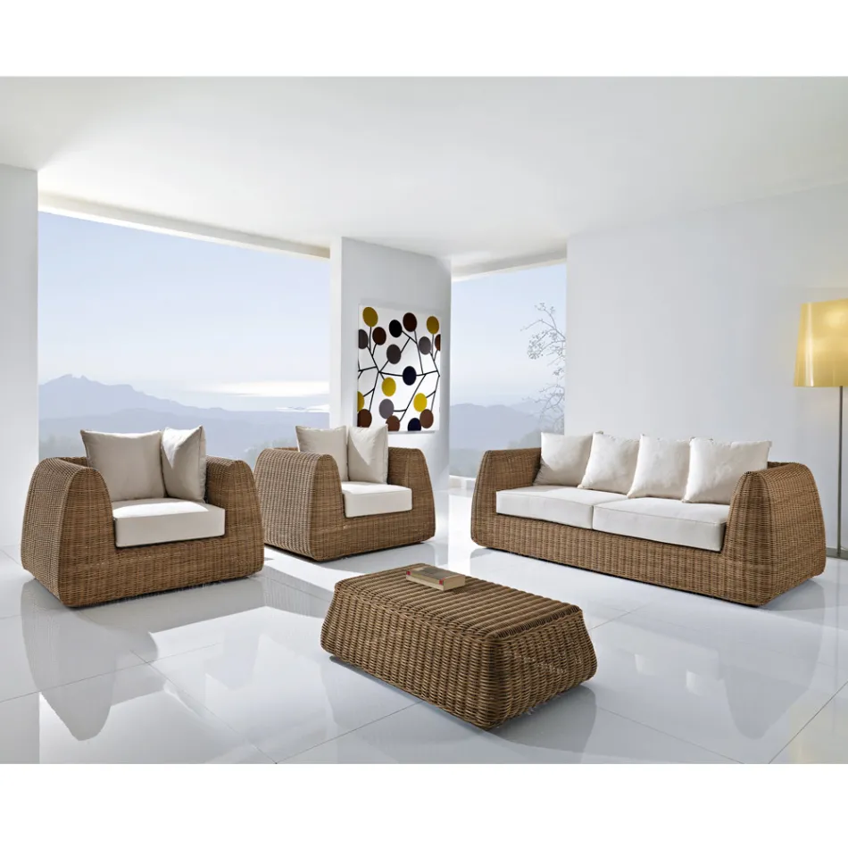 Set kopshti me thurur me dorë nga bastun prej palme kacavjerrëse - Charlie Viadurini