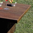 Rattan Garden Lounge me tavolinë kafeje prej druri dhe jastëkë - Hugues Viadurini