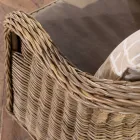 Sallë pritjeje në natyrë në Kubù gri me jastëkë sediljeje - Nazgul Viadurini