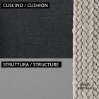 Sallon kopshti me kolltuqe dhe divan metalik Made in Italy - Prato Viadurini