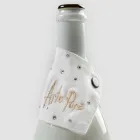 Tabaka pikuese prej liri e bardhë ose e zezë me qëndisje dhe kristale 2 copë - Salvino Viadurini