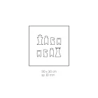 Tabelë shahu për shah dhe zonjë në kristal akrilik Prodhuar në Itali - Smanto Viadurini