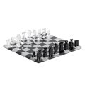 Tabelë shahu për shah dhe zonjë në kristal akrilik Prodhuar në Itali - Smanto