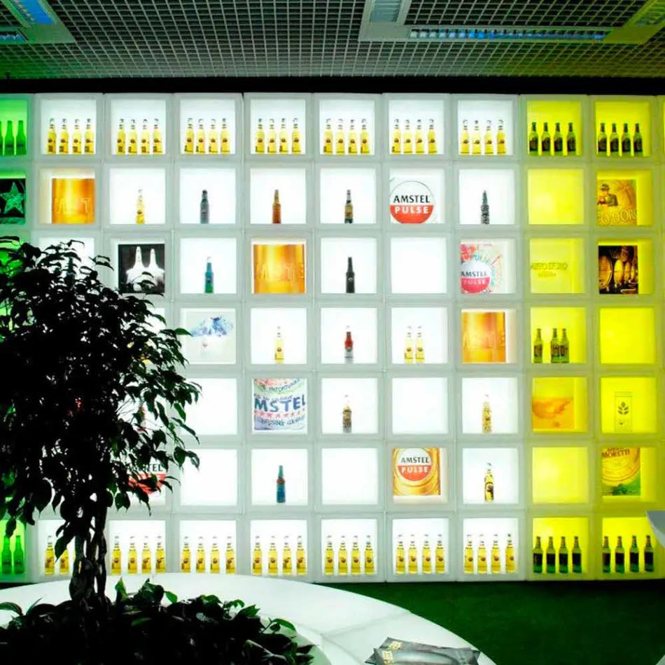 Rafte me shkëlqim kubike Rrëshqitje Open Cube Dizajn modern i prodhuar në Itali Viadurini