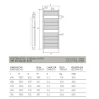 Ngrohëse peshqirësh hidraulike me dizajn klasik në çelik Prodhuar në Itali - Romë Viadurini