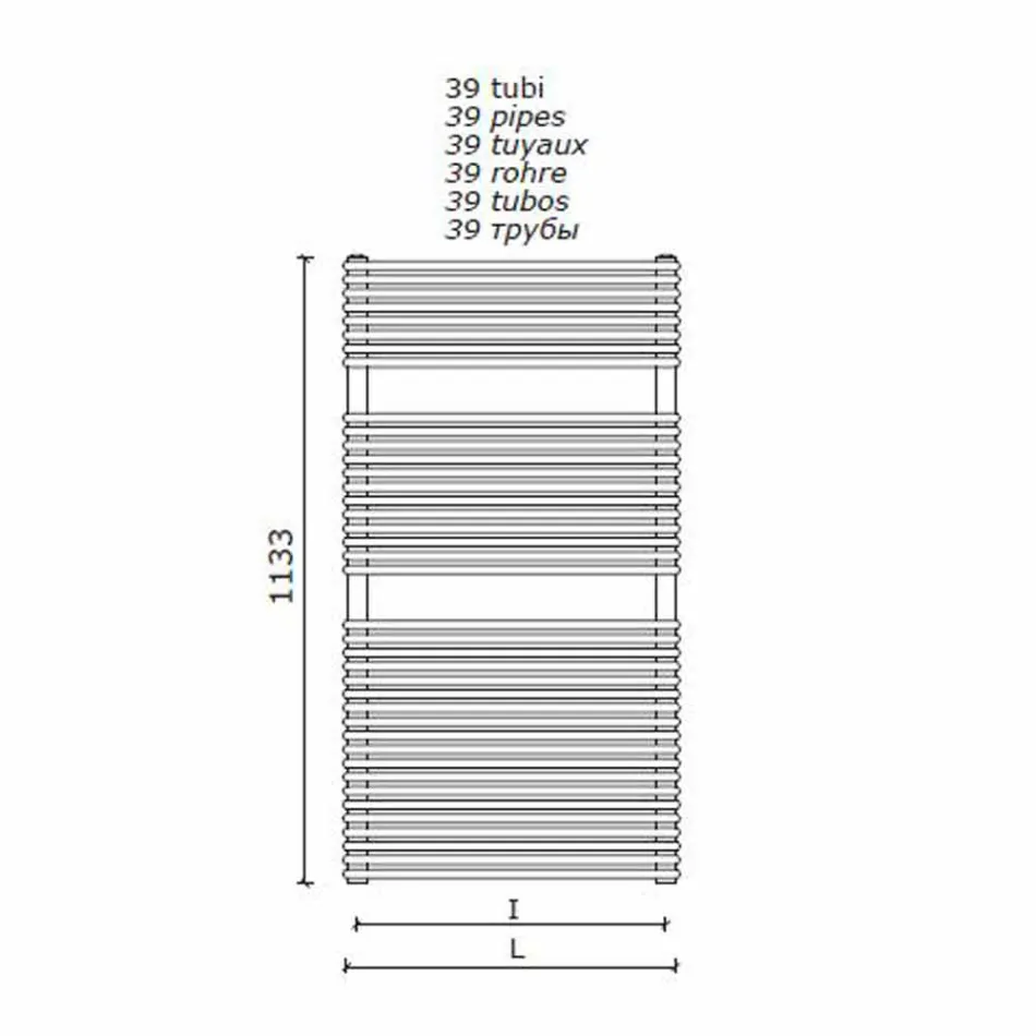Projektues vertikal Ngrohuesi hidraulik i banjës në çelik 1013 W - Griffin Viadurini