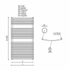 Projektues vertikal Ngrohuesi hidraulik i banjës në çelik 1013 W - Griffin Viadurini
