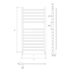 Ngrohëse peshqirësh kromi deri në 486 vat Prodhuar në Itali - Padova Viadurini