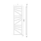 Ngrohëse elektrike për peshqirë me elemente katrore Made in Italy - Bajame Viadurini