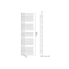 Ngrohëse elektrike për peshqirë në çelik karboni Prodhuar në Itali - Qershi Viadurini