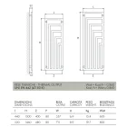 Ngrohëse elektrike prej çeliku për peshqirë me dizajn modern Prodhuar në Itali - Potentia Viadurini