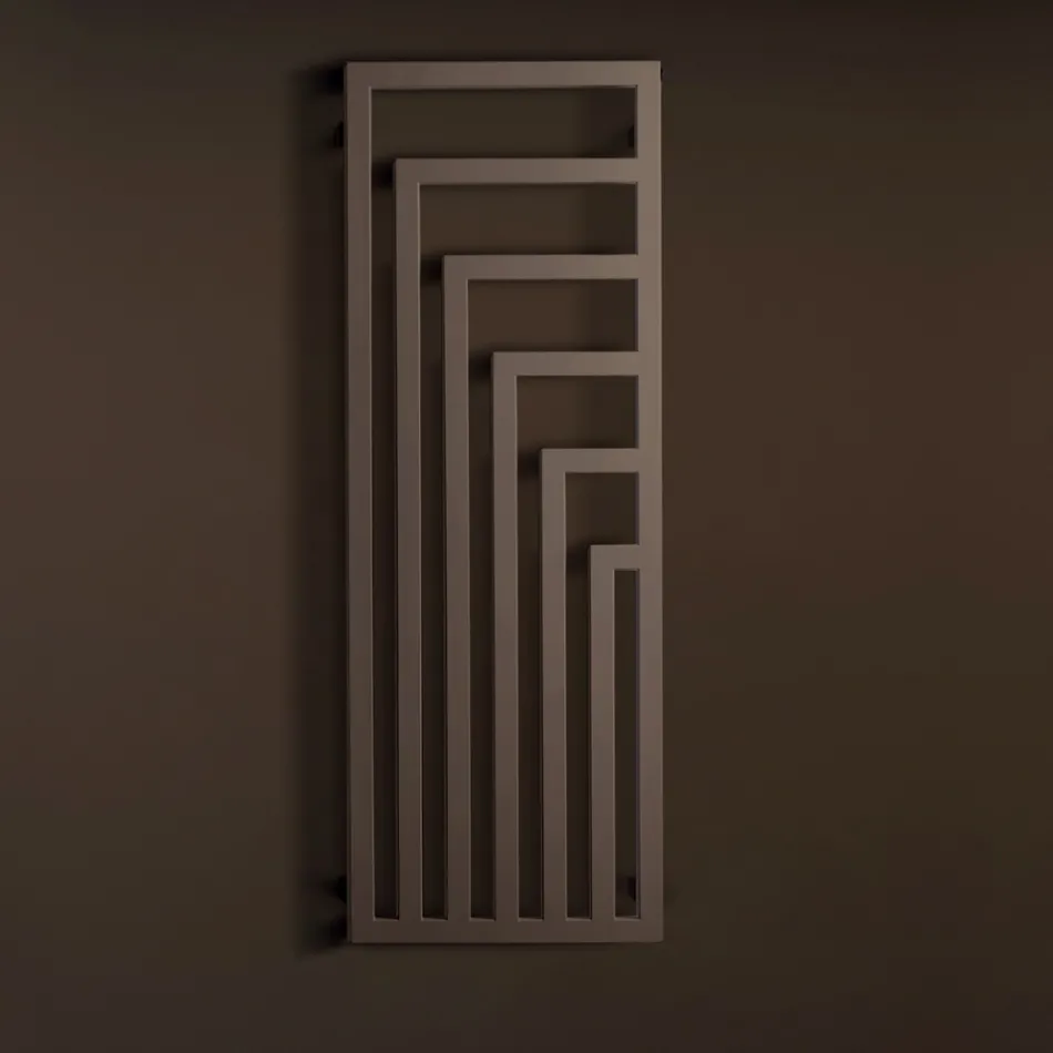 Ngrohëse elektrike për peshqirë në çelik me një dizajn modern Prodhuar në Itali - Potentia Viadurini