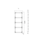 Ngrohëse elektrike për peshqirë në tunxh me sfera lidhëse Prodhuar në Itali - Ricotta Viadurini