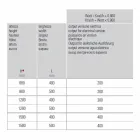 Ngrohës elektrik për peshqir për projektin vertikal të banjës në çelik 300 W - Italo Viadurini