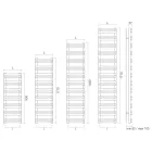 Ngrohëse Peshqirësh Hidraulike Amaretti me Elemente Horizontale të Prodhuar në Itali Viadurini