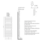 Ngrohëse peshqirësh hidraulike prej çeliku të zi me karboni Prodhuar në Itali - Carezza Viadurini