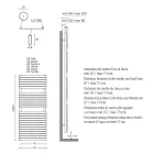 Ngrohëse hidraulike për peshqirë në okër çeliku të karbonit Prodhuar në Itali - Tepore Viadurini
