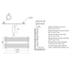 Ngrohëse hidraulike për peshqirë në ndryshk mat prej çeliku të karbonit Prodhuar në Itali - Fiaccole Viadurini