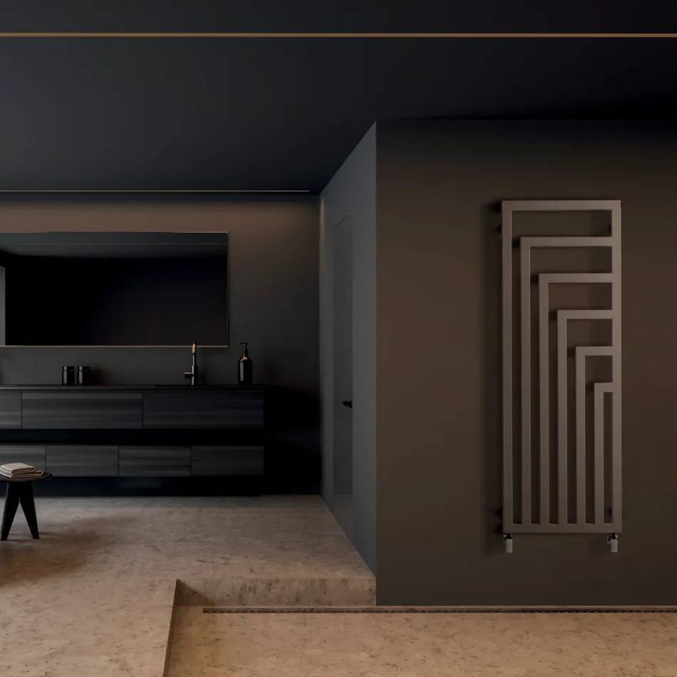 Ngrohëse peshqirësh hidraulik çeliku me dizajn modern Prodhuar në Itali - Potentia Viadurini