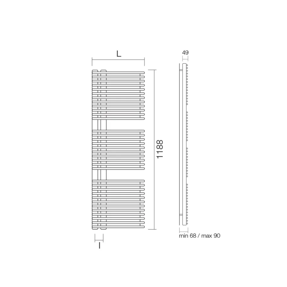 Ngrohëse peshqirësh prej çeliku të karbonit me sistem hidraulik - Kikirikë Viadurini