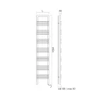 Ngrohëse peshqiri çeliku me sistem Elektrik Prodhuar në Itali - Rum Viadurini