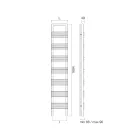 Ngrohëse peshqiri çeliku me sistem hidraulik Prodhuar në Itali - Rum Viadurini