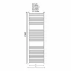 Ngrohës për montimin e murit në mur për ngrohje për banjë, 2 Madhësi 391 W - Italo Viadurini