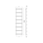 Ngrohëse peshqirësh të përzier me manifolde vertikale Prodhuar në Itali - Xhenxhefil Viadurini