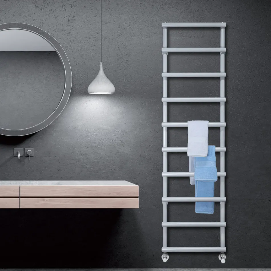 Ngrohëse peshqiri e përzier me elemente rrethore Prodhuar në Itali - Luleshtrydhe Viadurini