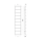 Ngrohëse peshqiri e përzier me elemente rrethore Prodhuar në Itali - Luleshtrydhe Viadurini